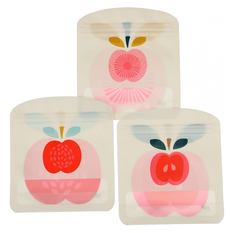 Reusable Snack Bags Vintage Apple 29342 rear