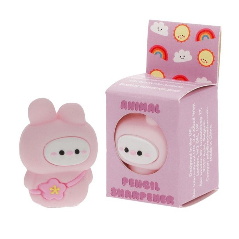 Rex International Adorable Animal Pencil Sharpener Pink Bunny 31412 front