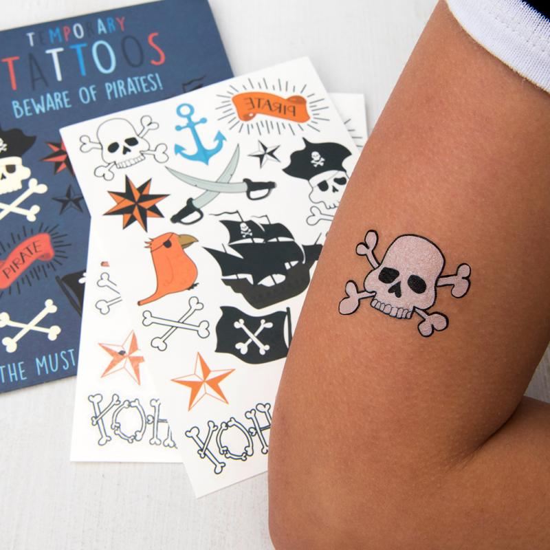 Rex International Beware Of Pirates Temporary Tattoos 26624 lifestyle