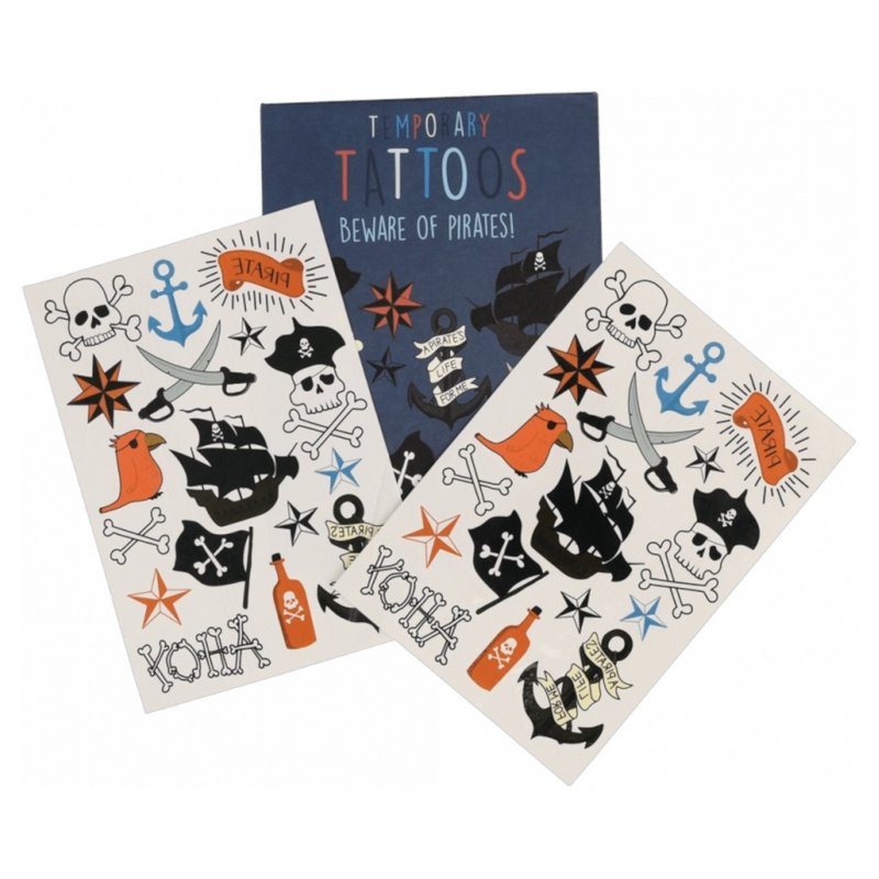 Rex International Beware Of Pirates Temporary Tattoos 26624 open