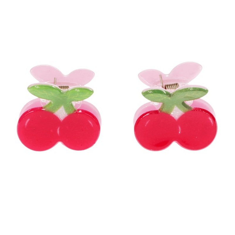 Rex International Cherries Set Of 2 Mini Hair Claw Clips 31318 front