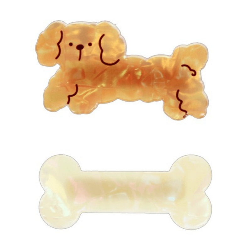 Rex International Dog & Bone Hair Clips Set Of 2 31188 front