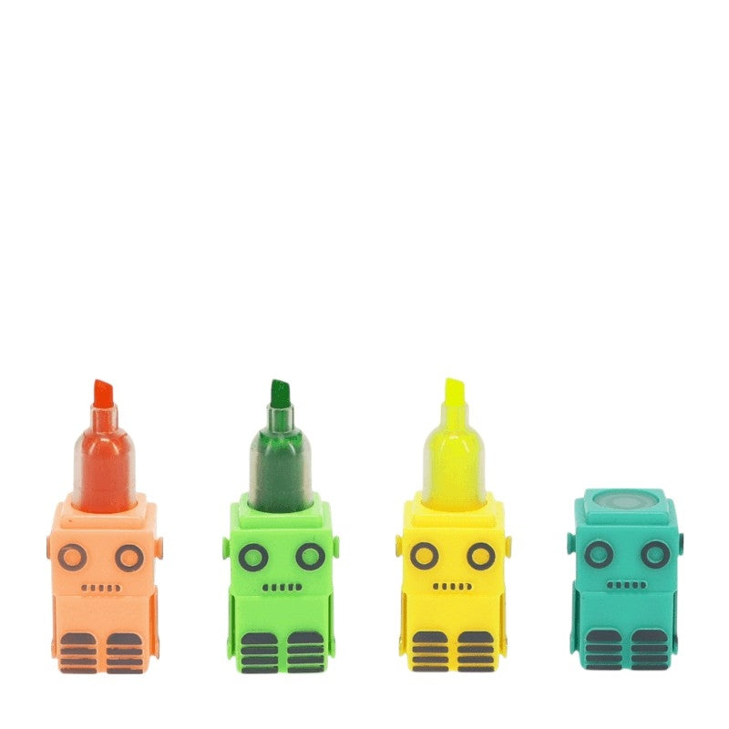 Rex International Robot Stackable Highlighter Set 30989 front