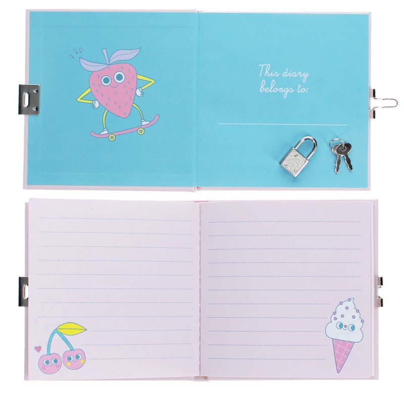 Rex International Secret Diary With Padlock 32158 open
