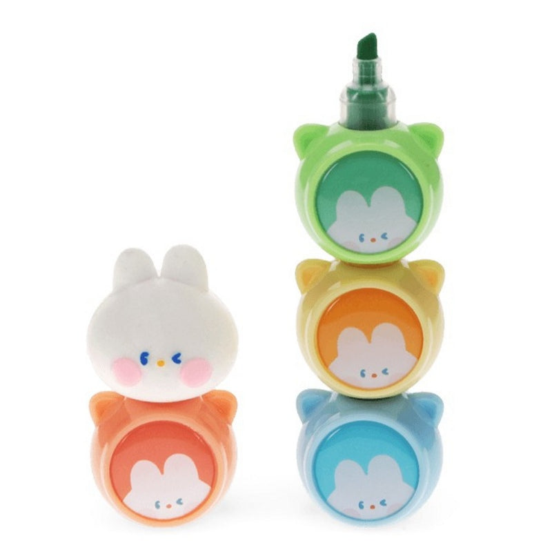 Rex International Stackable Highlighters Set Bunny 30955 front stacked