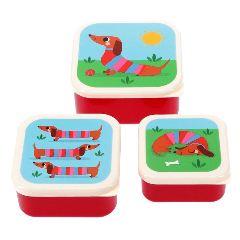 Rex International Sunny Sausage Dog Snack Boxes Set 30431