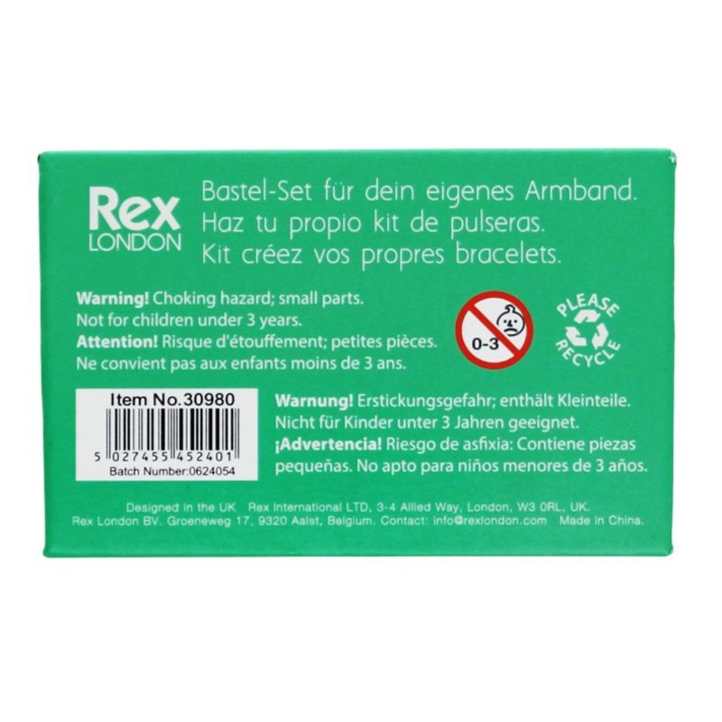 Rex International Wooden Bead Bracelet Kit In My Garden 30980 box back