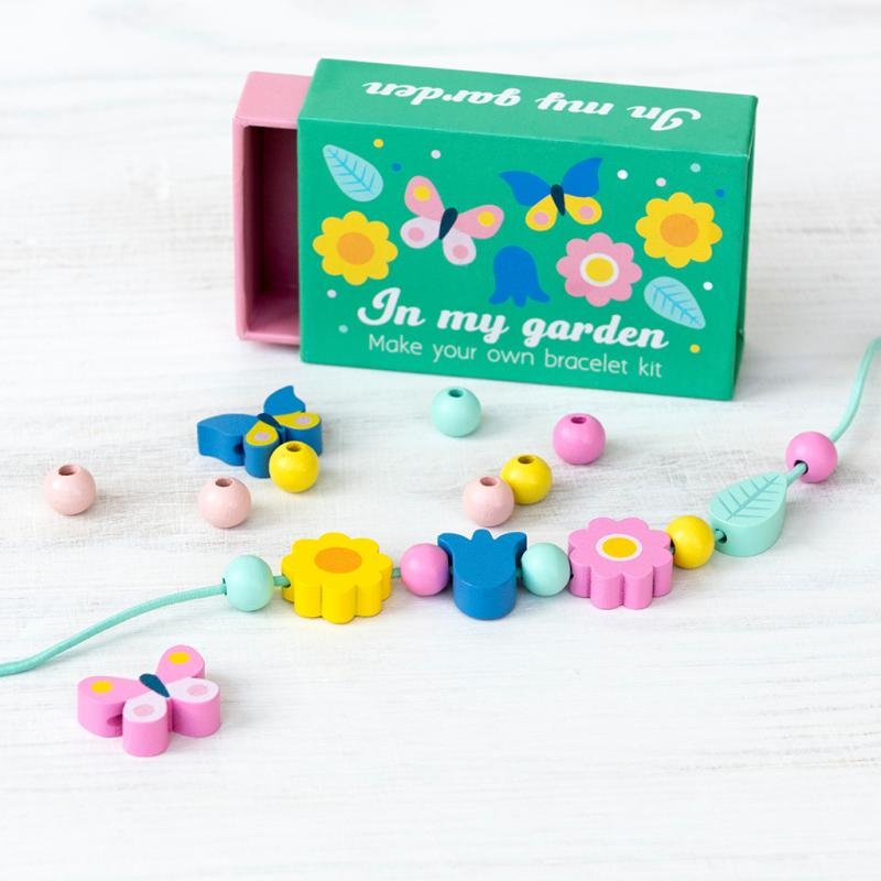 Rex International Wooden Bead Bracelet Kit In My Garden 30980 lifestyle