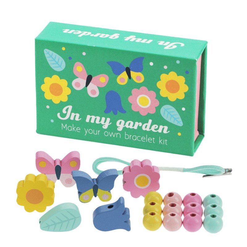 Rex International Wooden Bead Bracelet Kit In My Garden 30980 main
