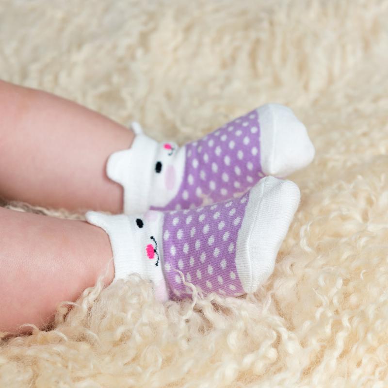 Rex London Bonnie The Bunny 4 Pairs Baby Socks 27479 on baby
