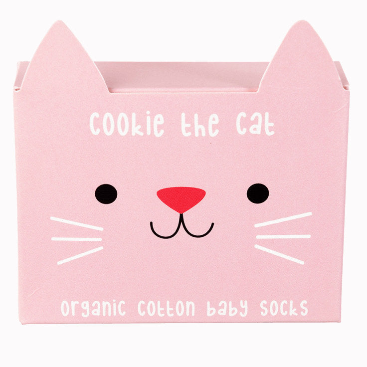 Rex London Cookie The Cat Baby Socks 29101 box