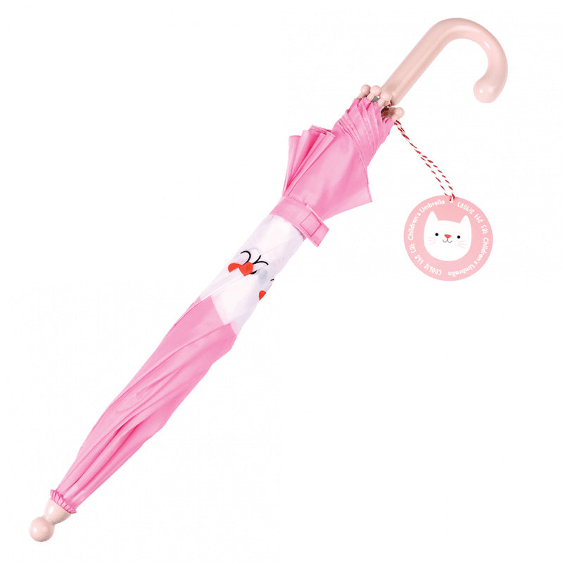 Rex London Cookie The Cat Child's Umbrella 28067 rolled up