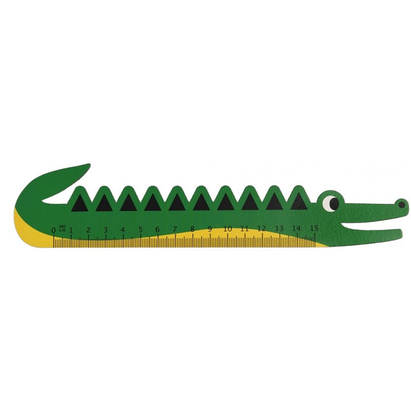 Rex London Crocodile Wooden Ruler 29325 front