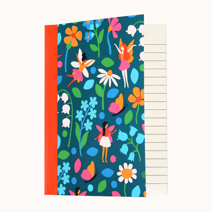 Rex London Fairies In The Garden A6 Notebook 29419 open