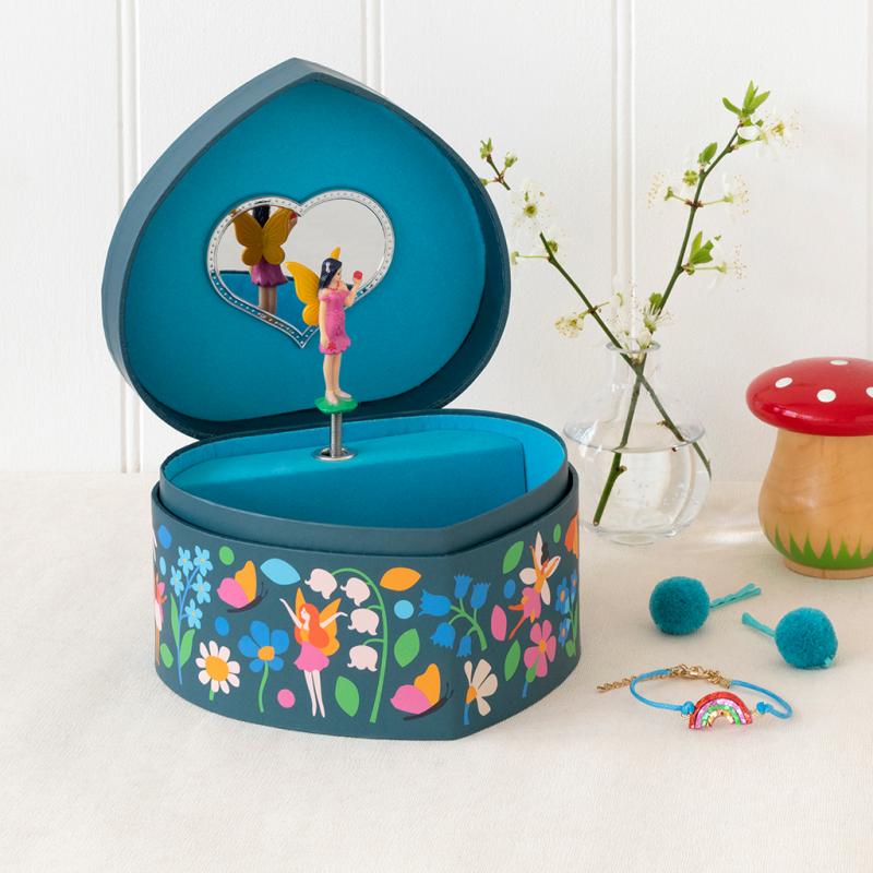 Rex London Fairies In the Garden Heart Musical Jewellery Box 29297 lifestyle