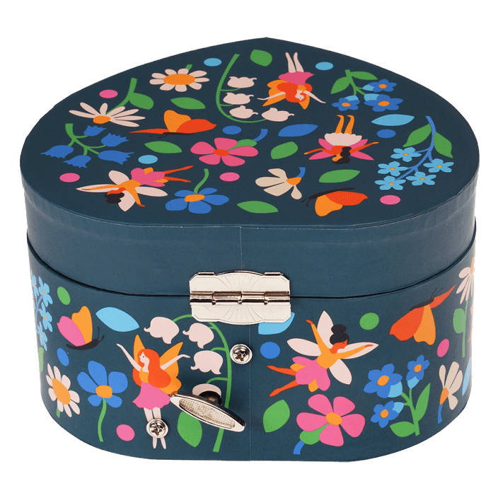 Rex London Fairies In the Garden Heart Musical Jewellery Box 29297 back