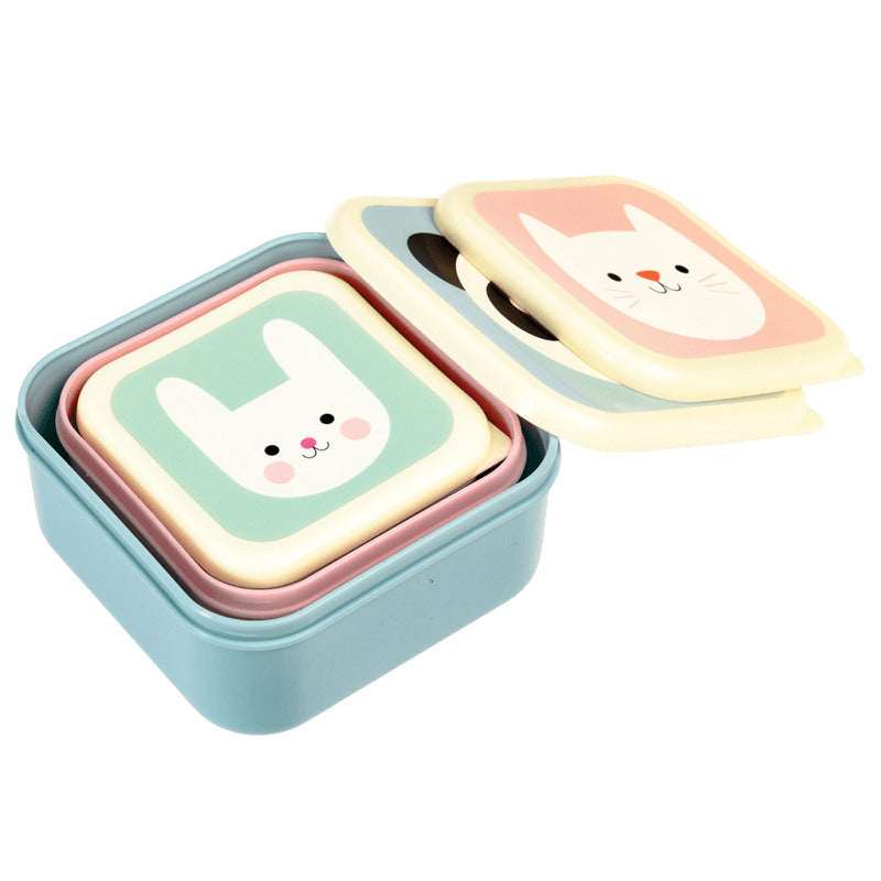 Rex London Miko The Panda Set of 3 Snack Boxes 27996 nested