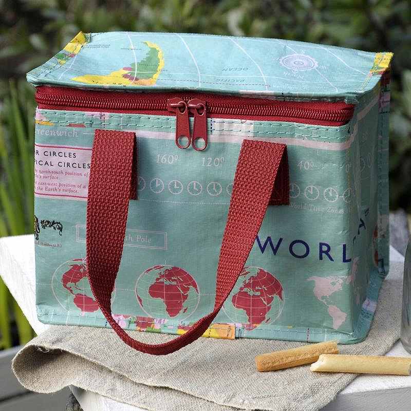 Rex London World Map Insulated Lunch Bag 24489 lifestyle