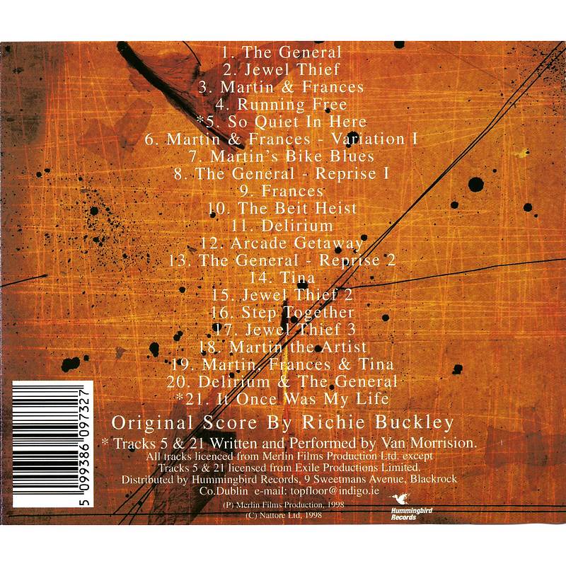 Richard Buckley - The General HBCD0018 track list