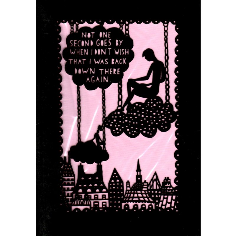 Roger La Borde Floating on Clouds Papercut-style Lasercut Card GC1578 front