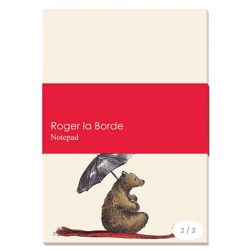 Roger La Borde Flying Bear A6 Tearoff Notepad NP006 front