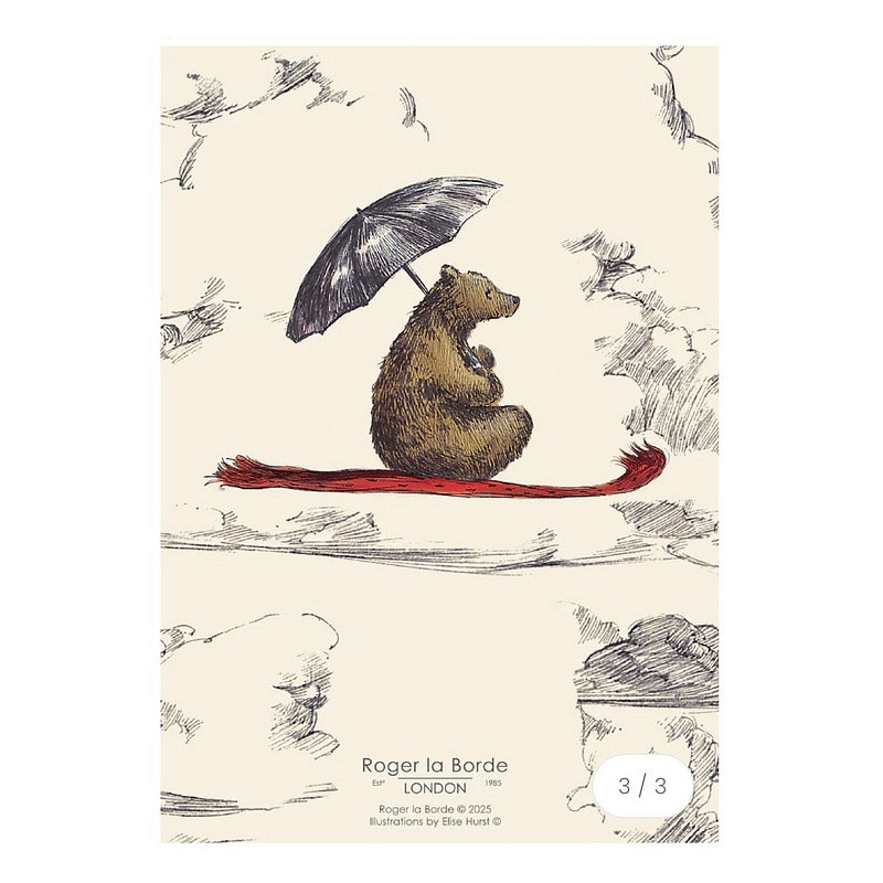 Roger La Borde Flying Bear A6 Tearoff Notepad NP006 rear