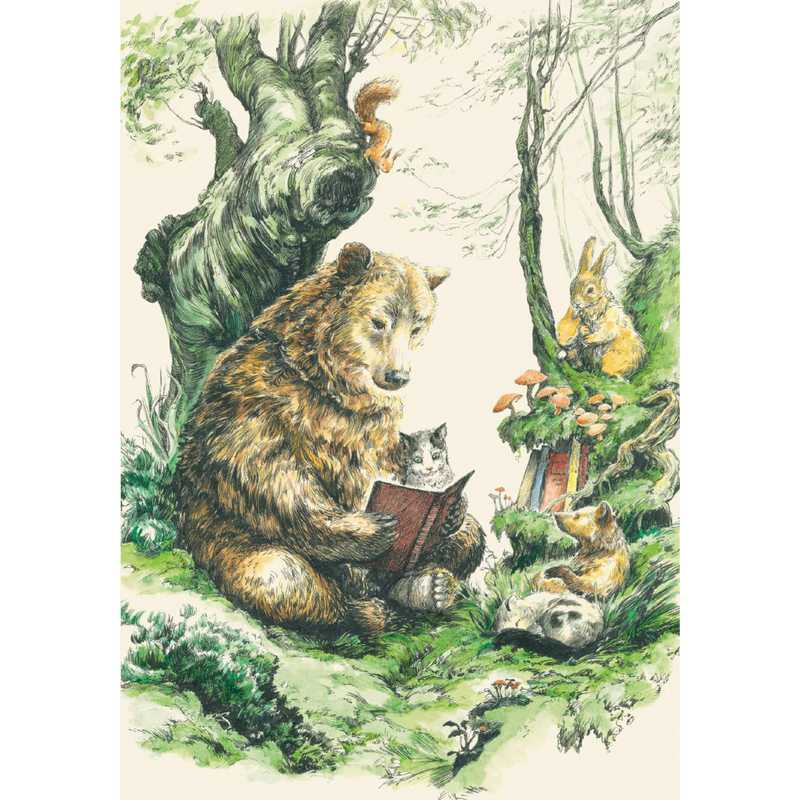 Roger La Borde Forest Bear Card GCN437 front