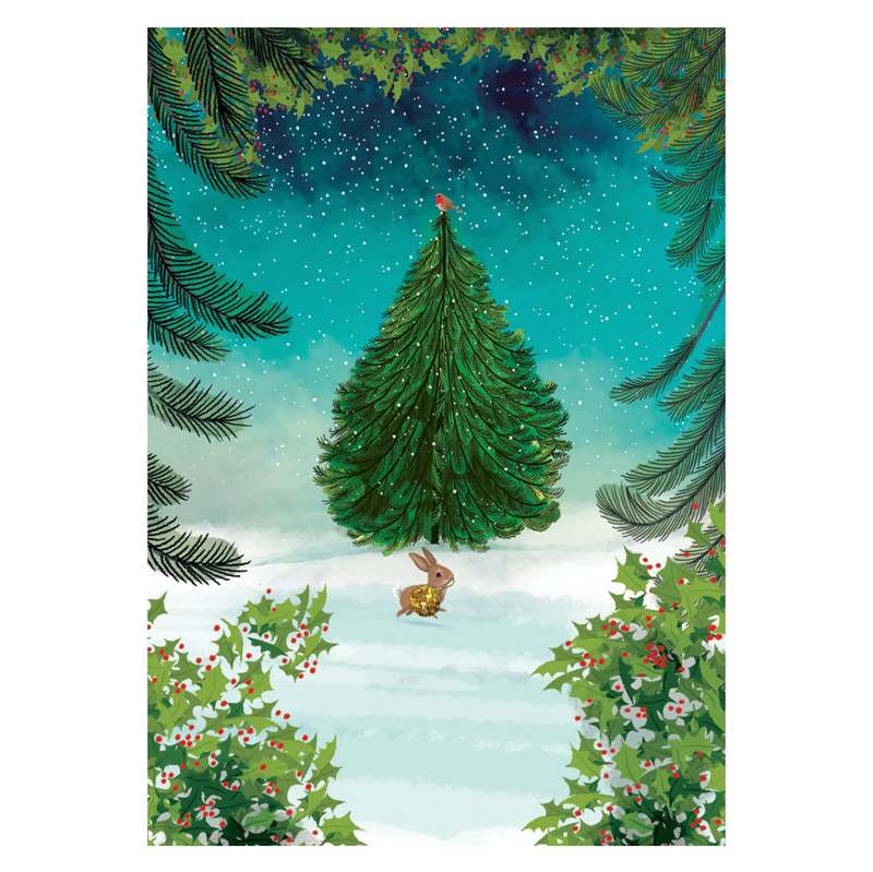 Roger La Borde Heart of the Forest Advent Calendar Greeting Card ACC077 back