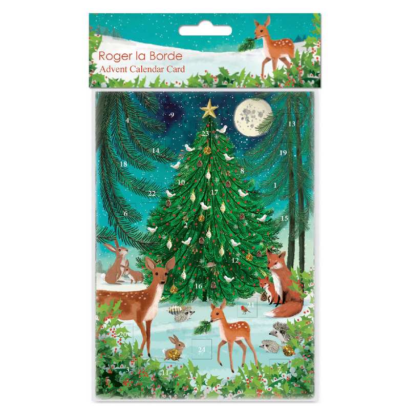 Roger La Borde Heart of the Forest Advent Calendar Greeting Card ACC077 packaged