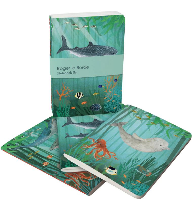 Roger La Borde Whale Song A6 Exercise Books set A6E078S top