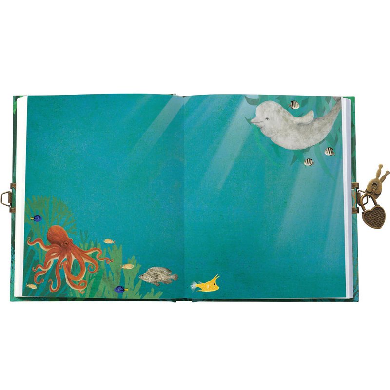 Roger La Borde Whale Song Lockable Notebook ASD031 open3