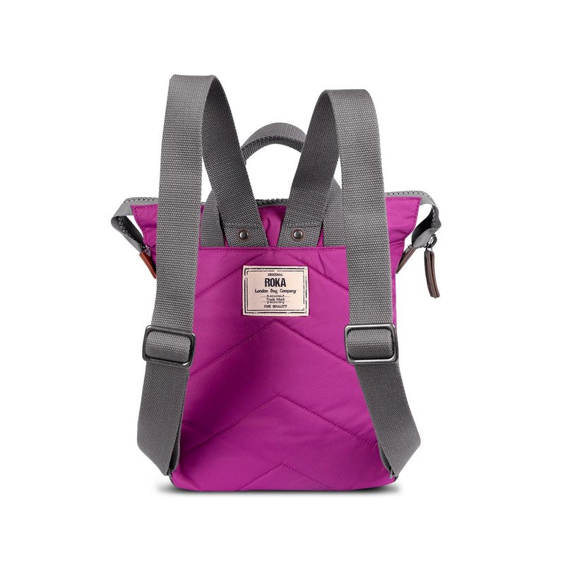 Roka Backpack Bantry B Small Violet Recycled Nylon BANTBSRNVIO back
