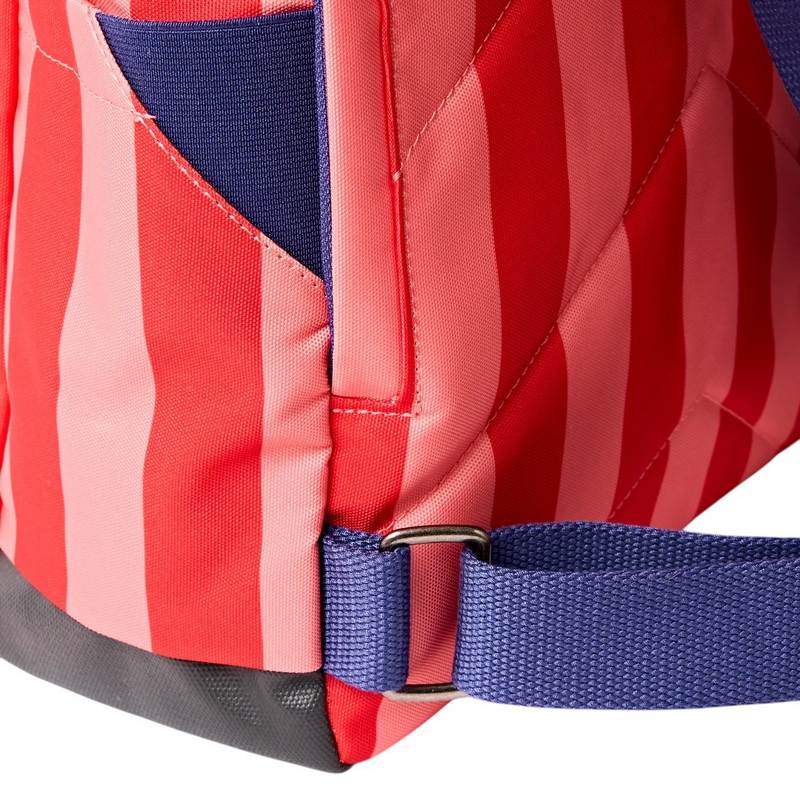 Roka Backpack Canfield B Sustainable Medium Circus Print strap detail