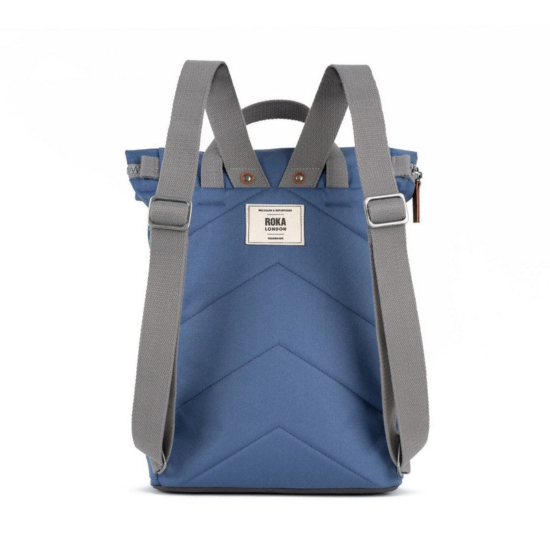 Roka Backpack Finchley A Sustainable Medium Burnt Blue FINCAMRBBL back