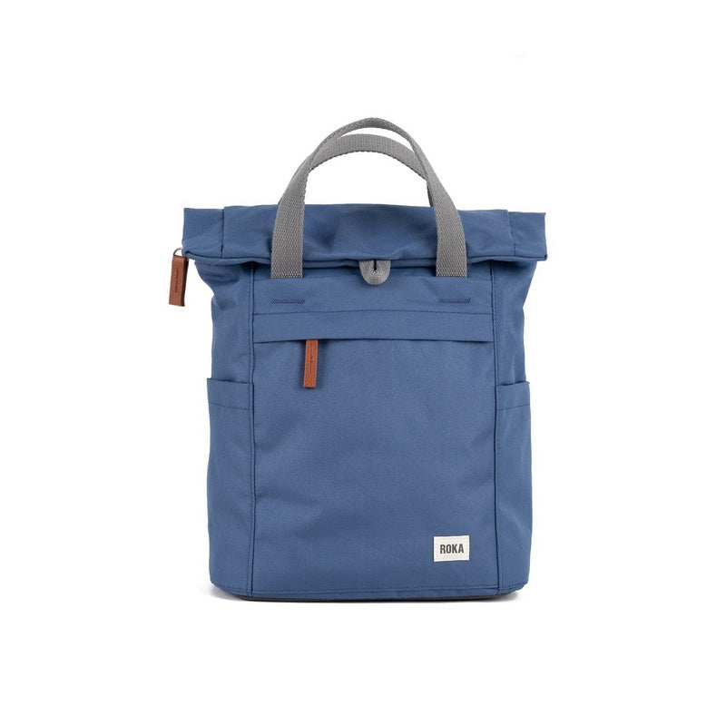 Roka Backpack Finchley A Sustainable Small Burnt Blue front