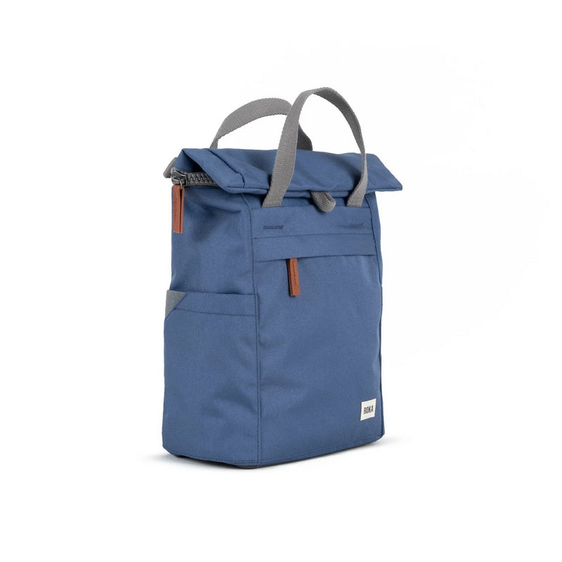 Roka Backpack Finchley A Sustainable Small Burnt Blue side