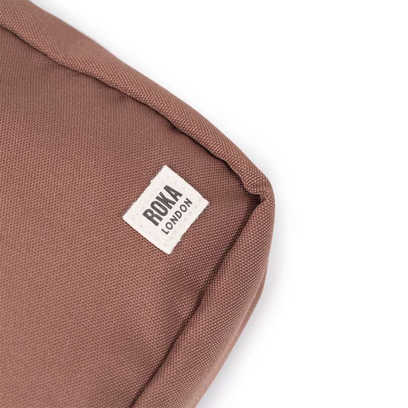 Roka Backpacks Bond Recycled Canvas Cross-body Bag Coco BONDSRCCCO logo