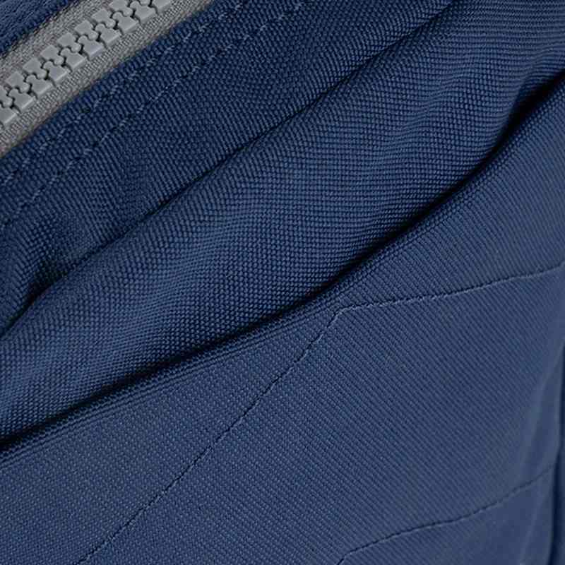 Roka Backpacks Bond Recycled Canvas Cross-body Bag Crisp Blue BONDSRCCCRB closeup