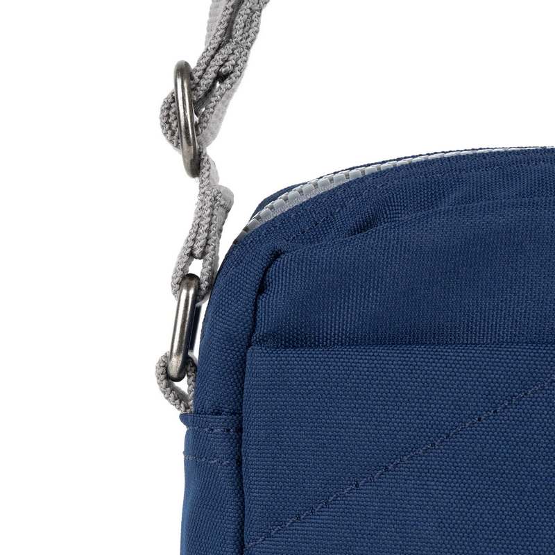 Roka Backpacks Bond Recycled Canvas Cross-body Bag Crisp Blue BONDSRCCCRB detail
