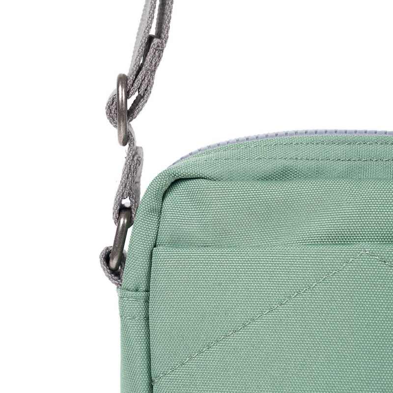 Roka Backpacks Bond Recycled Canvas Cross-body Bag Frost BONDSRCFRO detail