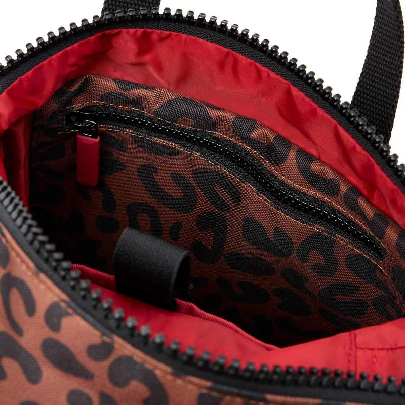 Roka Backpacks Canfield B Sustainable Small Leopard Print CANFBSRCSLP interior