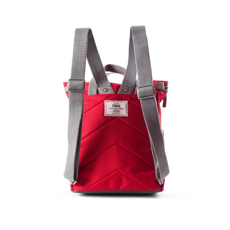 Roka Backpacks Finchley A Small Mars Red Recycled Canvas FINCASRMRS back