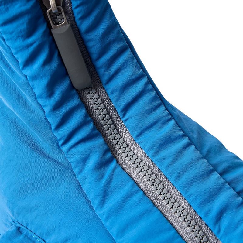 Roka Belsize Taslon Crossbody Medium Malibu Blue zip detail