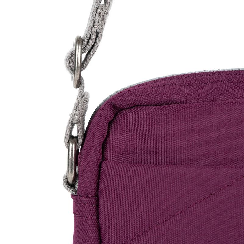 Roka Bond Recycled Canvas Cross-body Bag in Cherry Lacquer