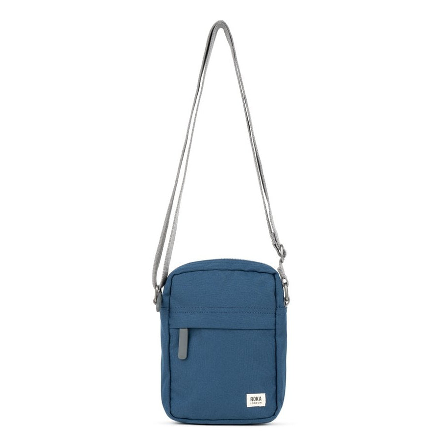 Roka Bond Recycled Canvas Cross-body Bag Deep Blue front