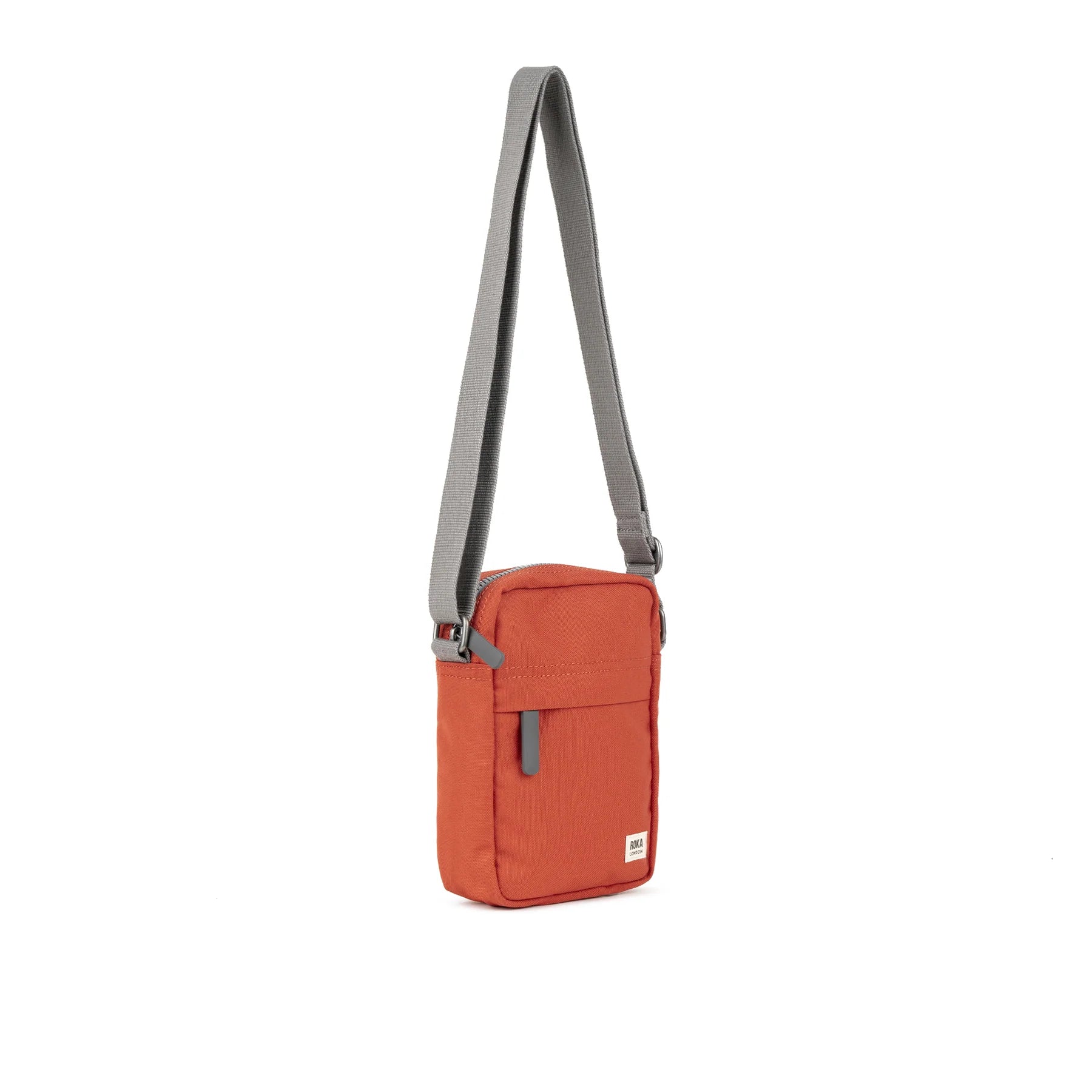 Roka  Bond Recycled Canvas Cross-body Bag Rooibos BONDRCROO side