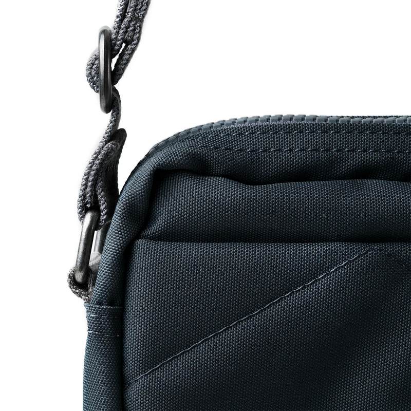 Roka Bond Recycled Canvas Cross-body Bag Smoke BONDRCSMO detail