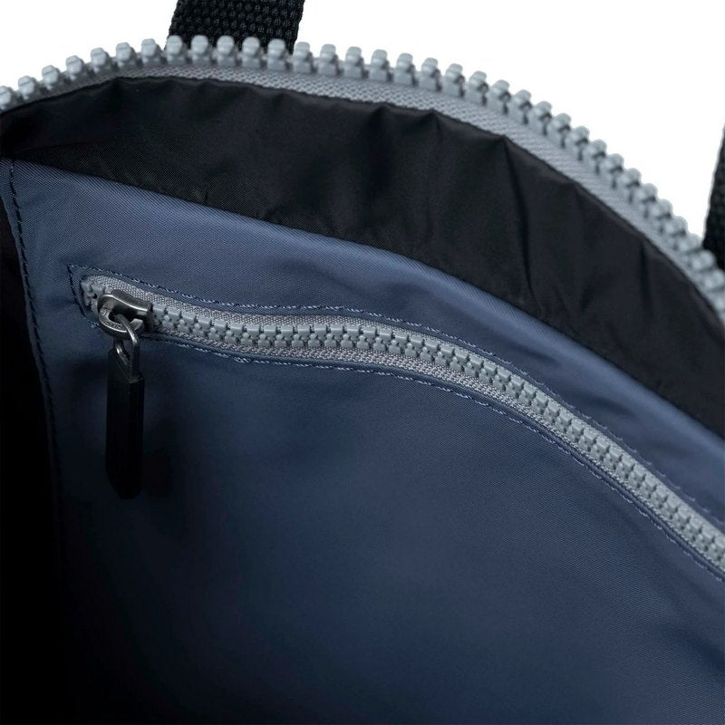 Roka Canfield B Black Label Sustainable Medium Backpack Burnt Blue inside