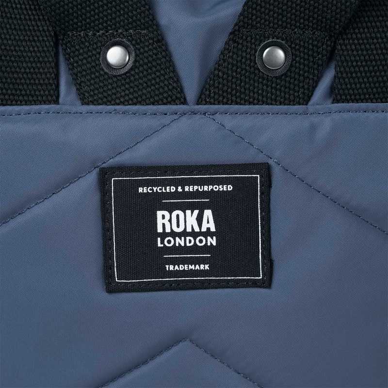 Roka Canfield B Black Label Sustainable Medium Backpack Burnt Blue label