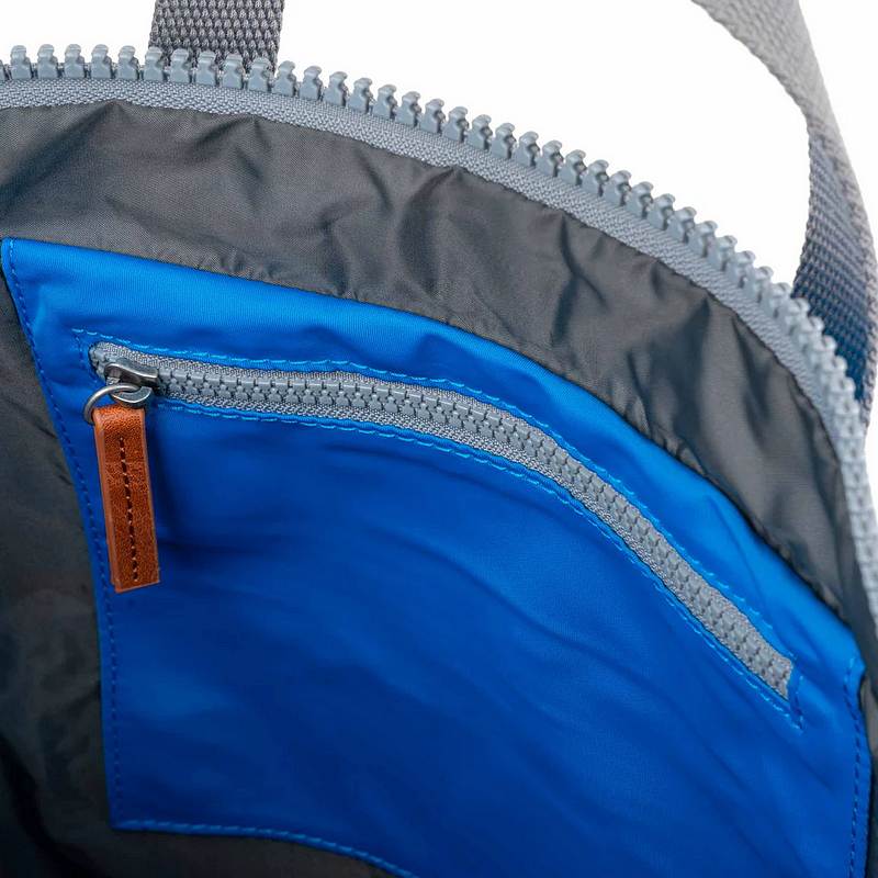 Roka Canfield B Medium Neon Blue Recycled Nylon Backpack CANFBMRNNBL insideRoka Canfield B Small Neon Blue Recycled Nylon Backpack CANFBSRNNBL inside